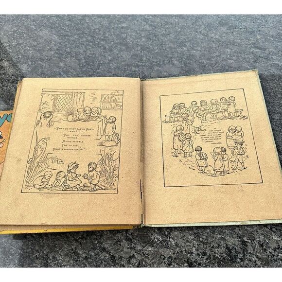Antique Book Rhymes And Pictures From Mother Goose 1900’s Hurst & Company - Picture 8 of 14